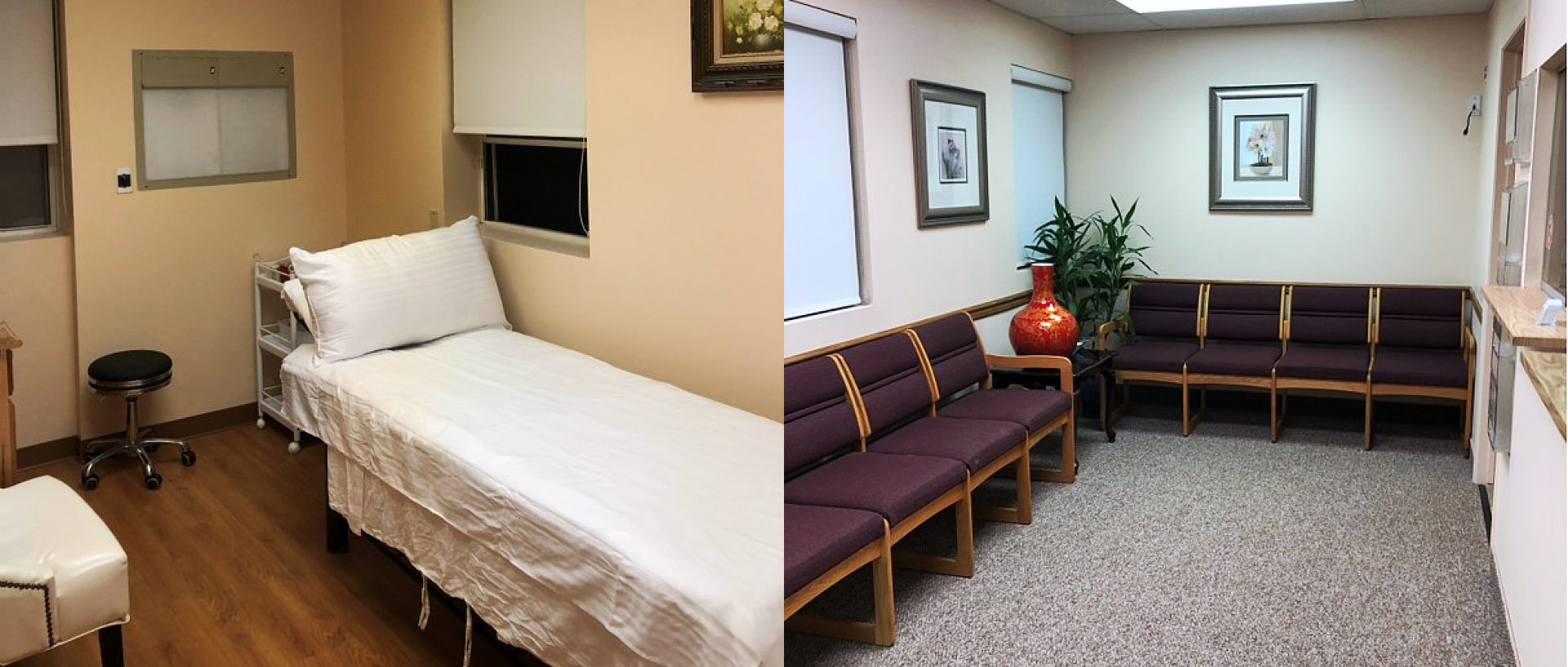 therapy room and waiting area